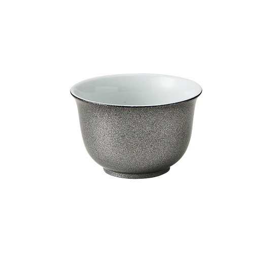 丸モ高木陶器 湯呑漆シルバー 4A063-07 1個（ご注文単位1個）【直送品】