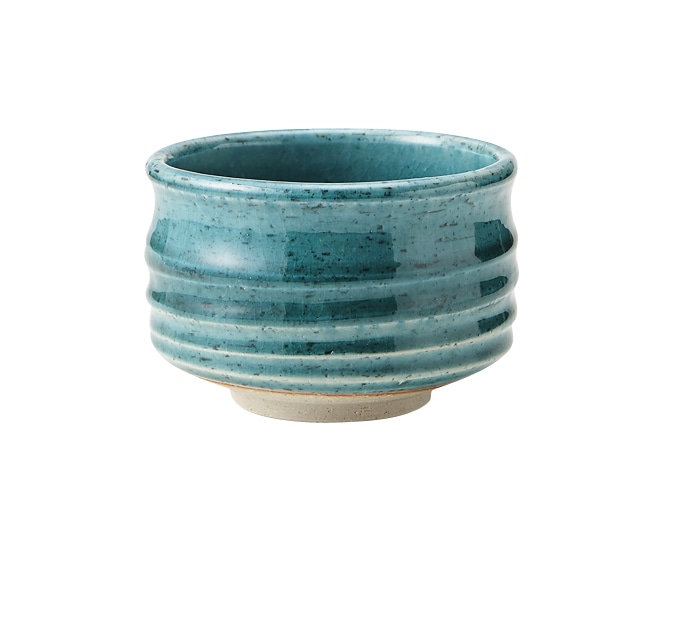 丸モ高木陶器 トルコブルー抹茶碗 4A066-07 1個（ご注文単位1個）【直送品】