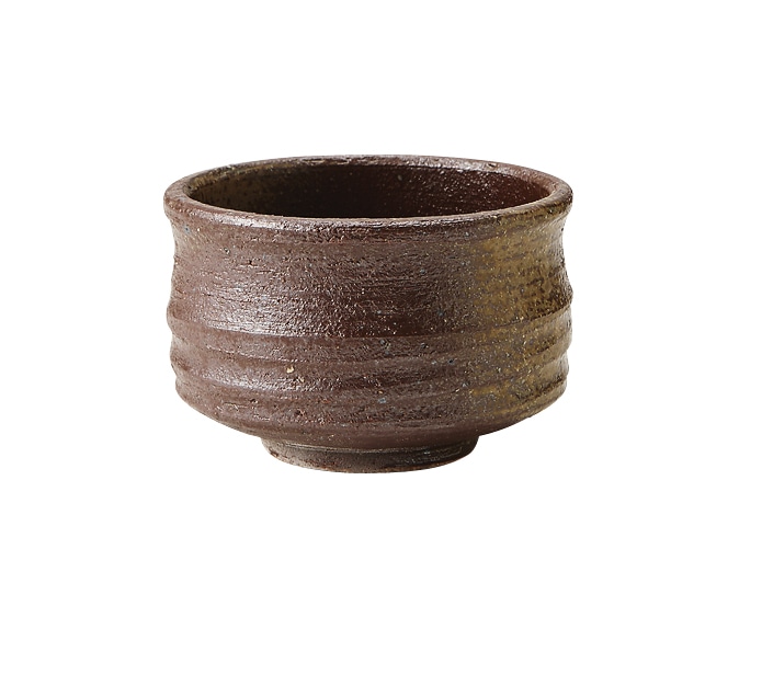 丸モ高木陶器 備前釉抹茶碗 4A066-09 1個（ご注文単位1個）【直送品】