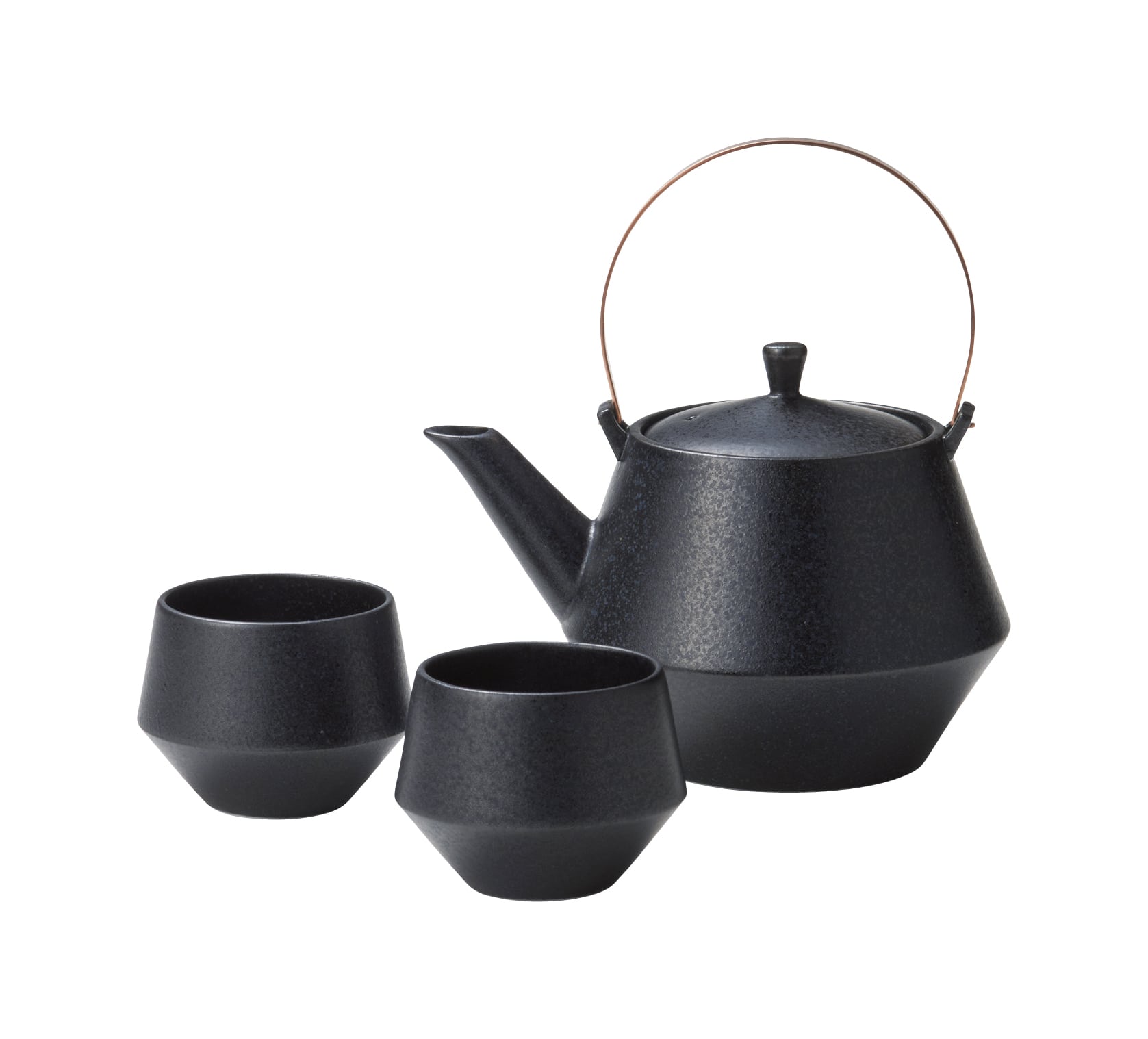 丸モ高木陶器 煎茶単品黒 4A067-07 1個（ご注文単位1個）【直送品】