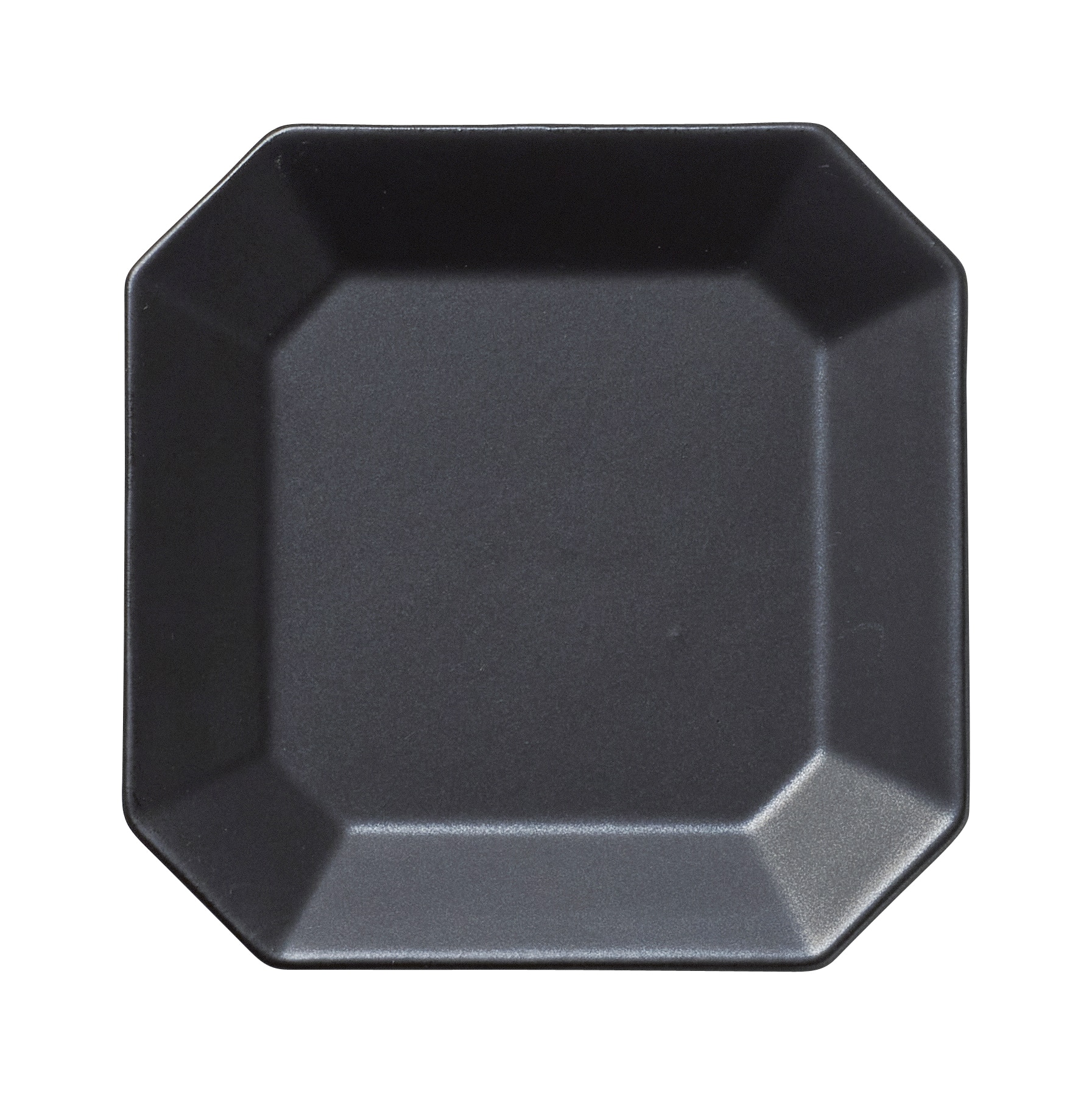 丸モ高木陶器 デプレブラック八角プレートＳ 4A068-02 1個（ご注文単位1個）【直送品】