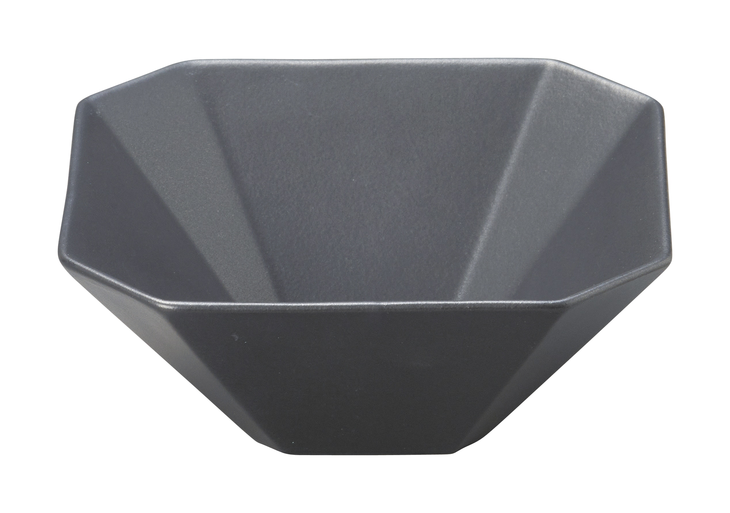 丸モ高木陶器 デプレブラック八角ボウル 4A068-08 1個（ご注文単位1個）【直送品】