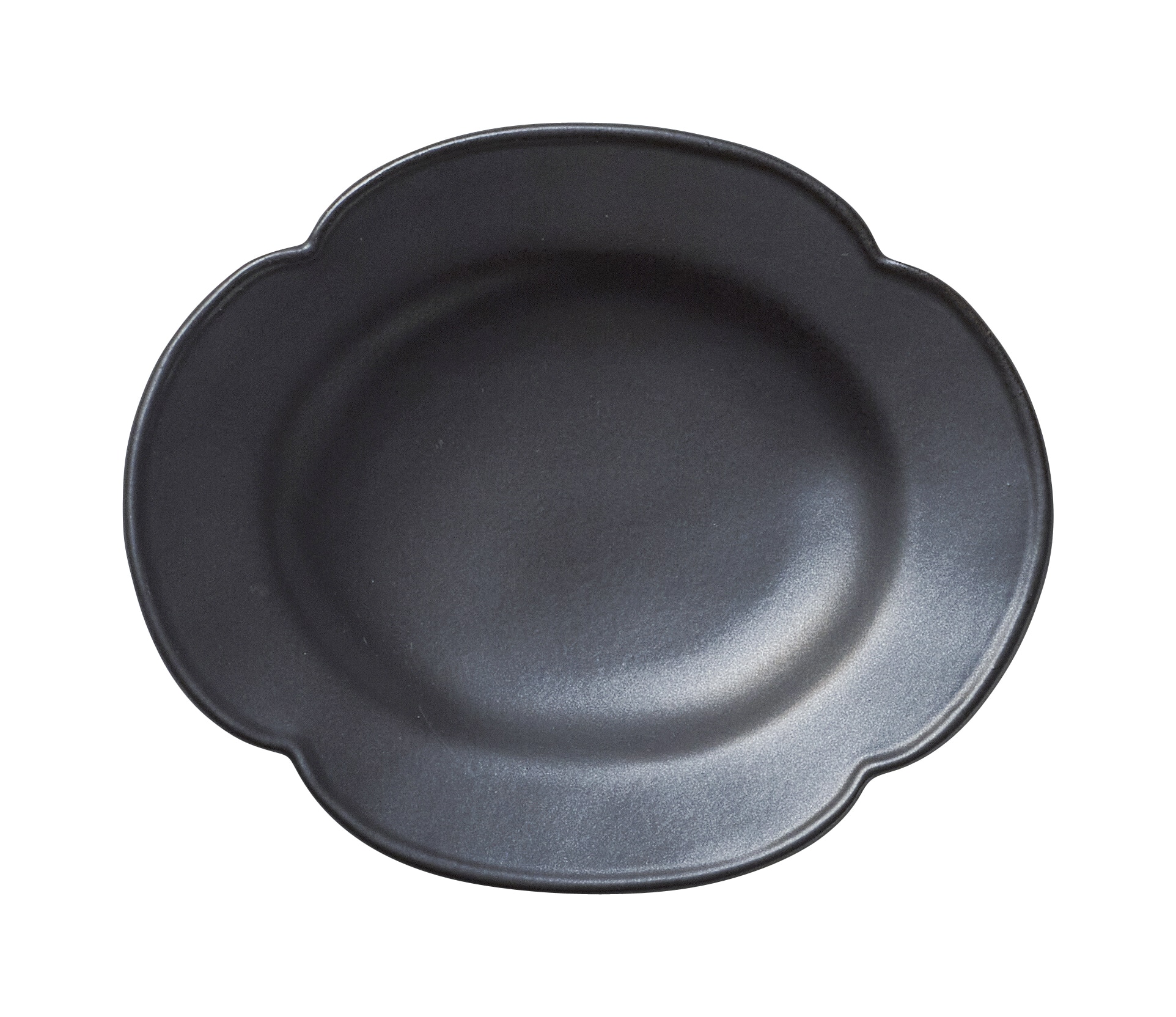 丸モ高木陶器 デプレブラックプチオーバルプレート 4A068-10 1個（ご注文単位1個）【直送品】