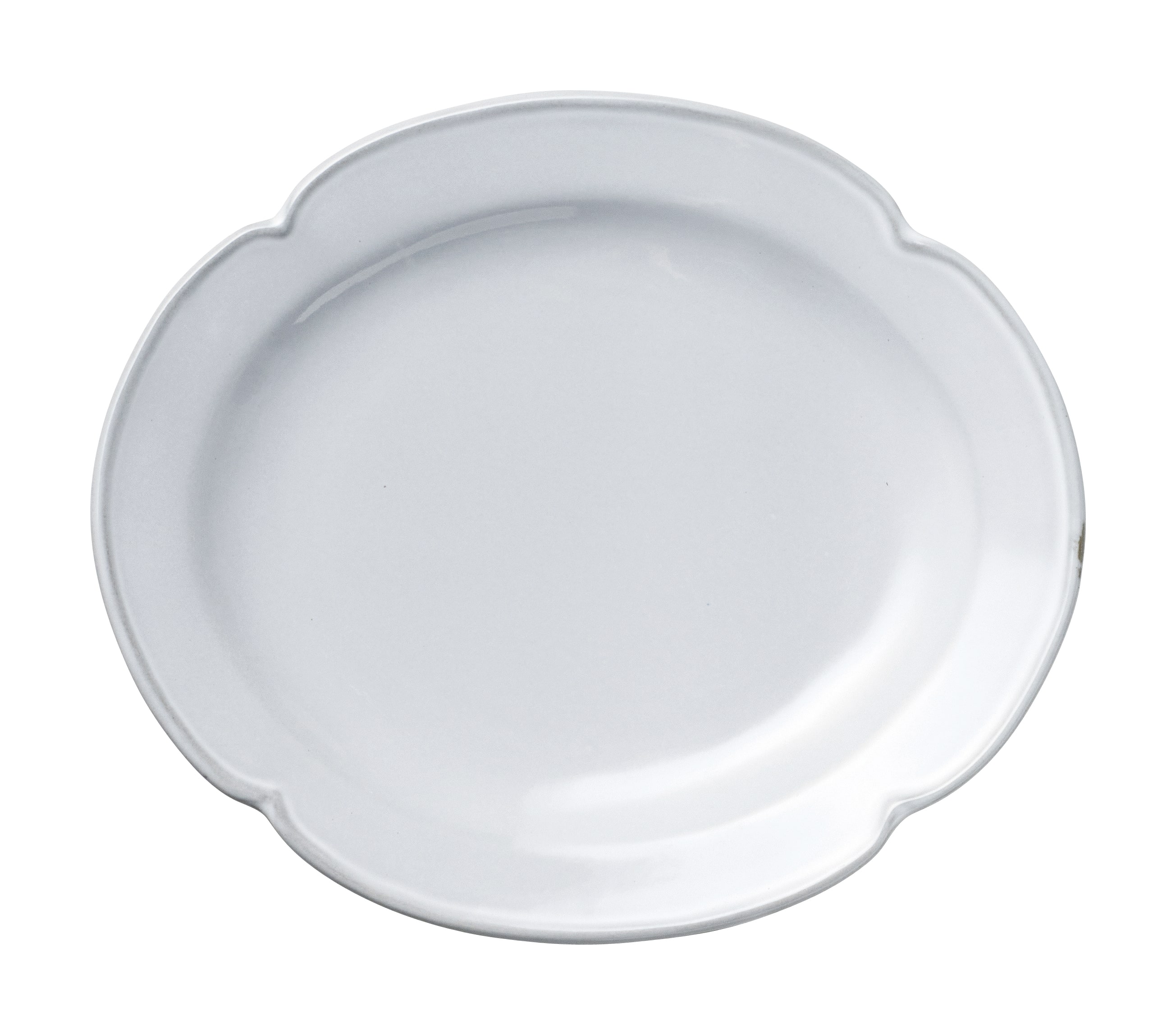 丸モ高木陶器 デプレホワイトオーバルプレートS 4A068-11 1個(ご注文単位1個)【直送品】