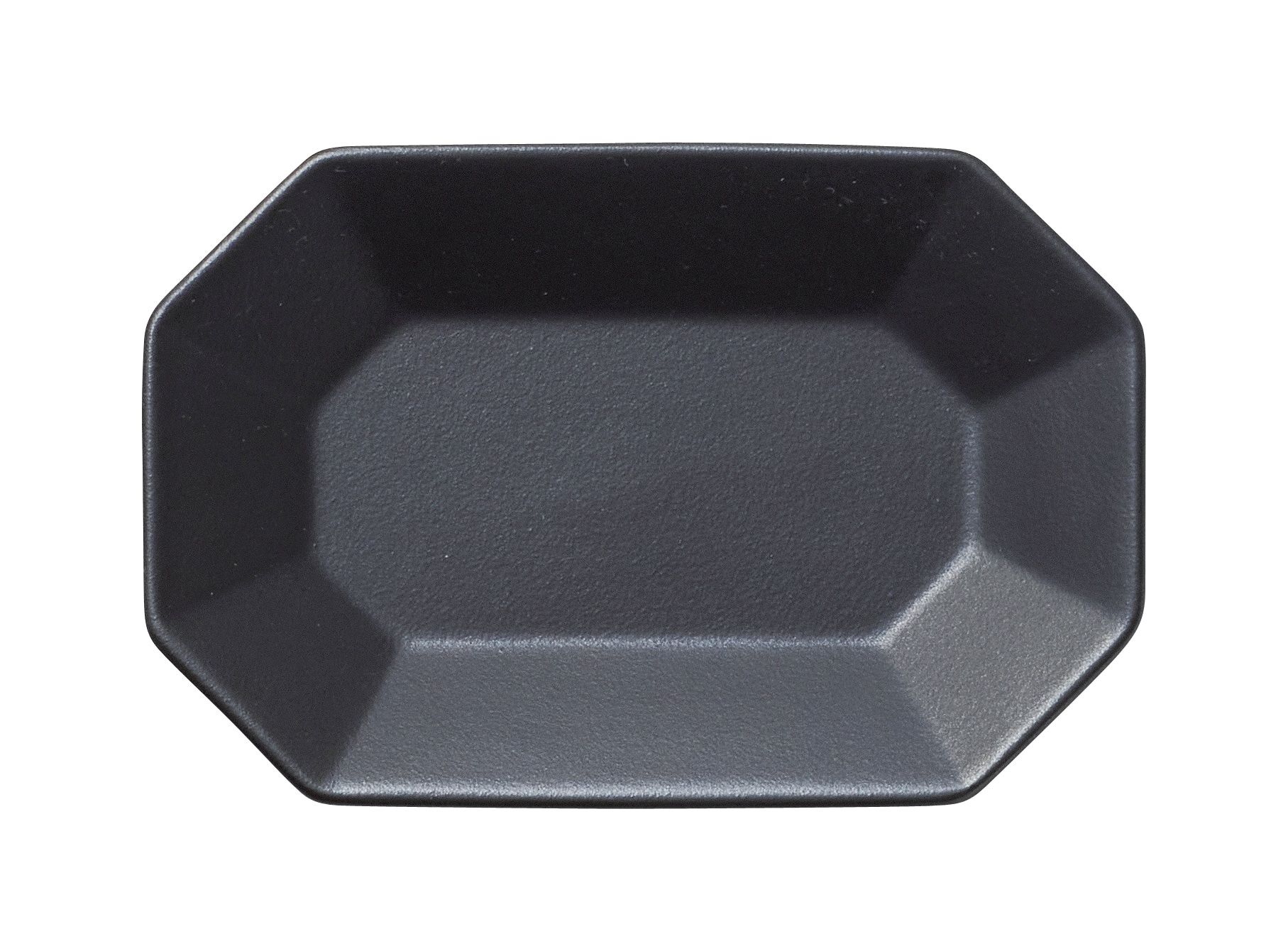 丸モ高木陶器 デプレブラック長角八角プレートS 4A068-16 1個(ご注文単位1個)【直送品】