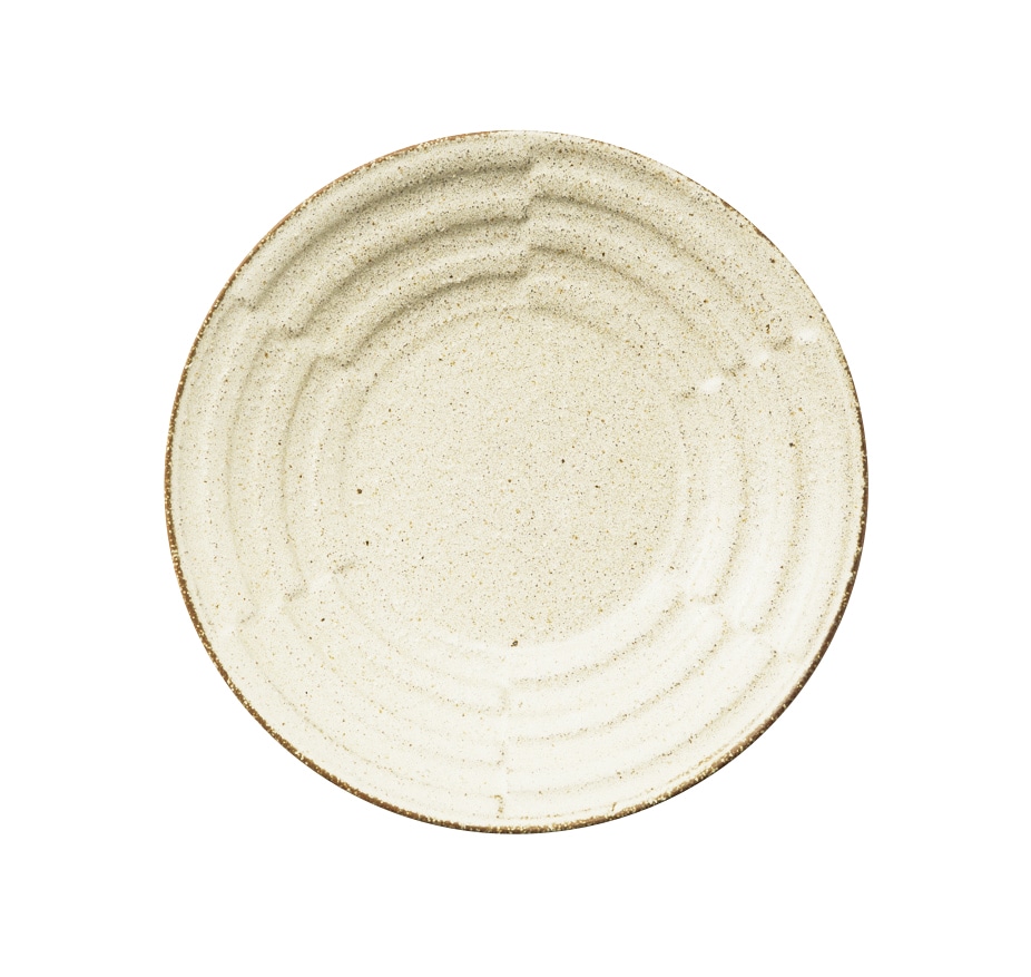 丸モ高木陶器 和梨地19cm市松デザイン皿 4A071-08 1個（ご注文単位1個）【直送品】