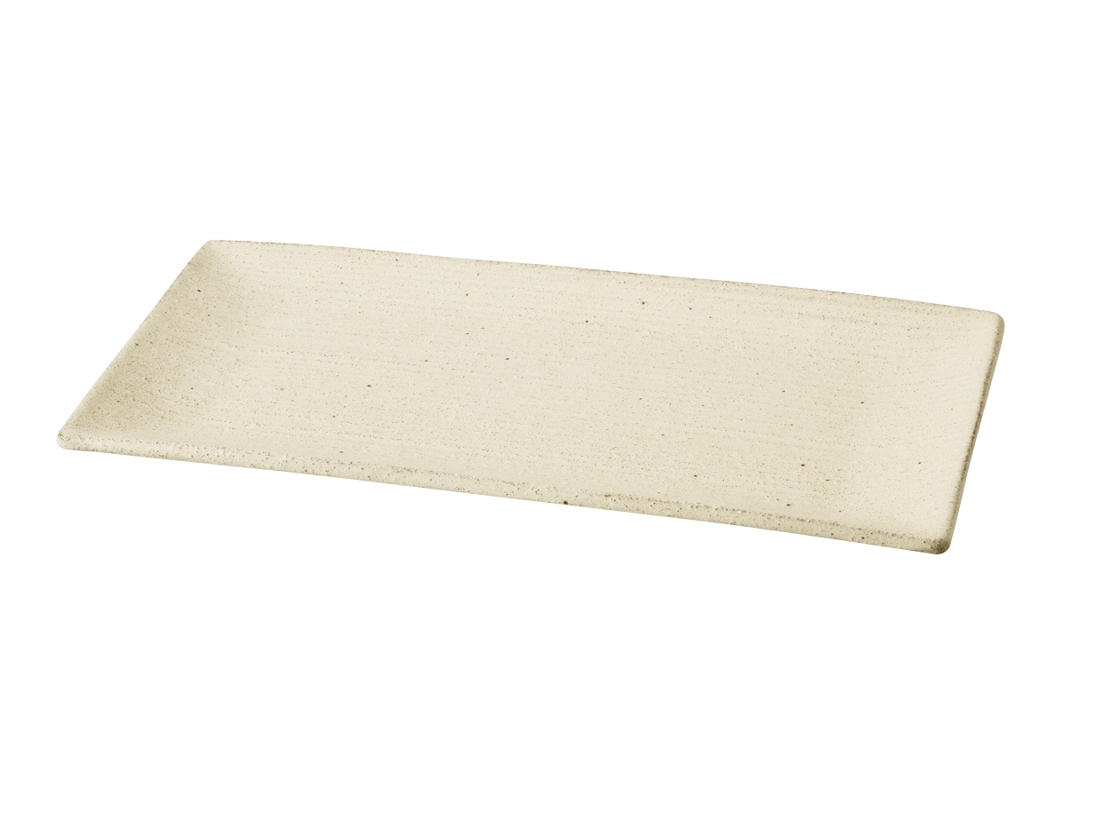 丸モ高木陶器 和梨地29.5ｘ15レリーフ長角皿 4A071-12 1個（ご注文単位1個）【直送品】