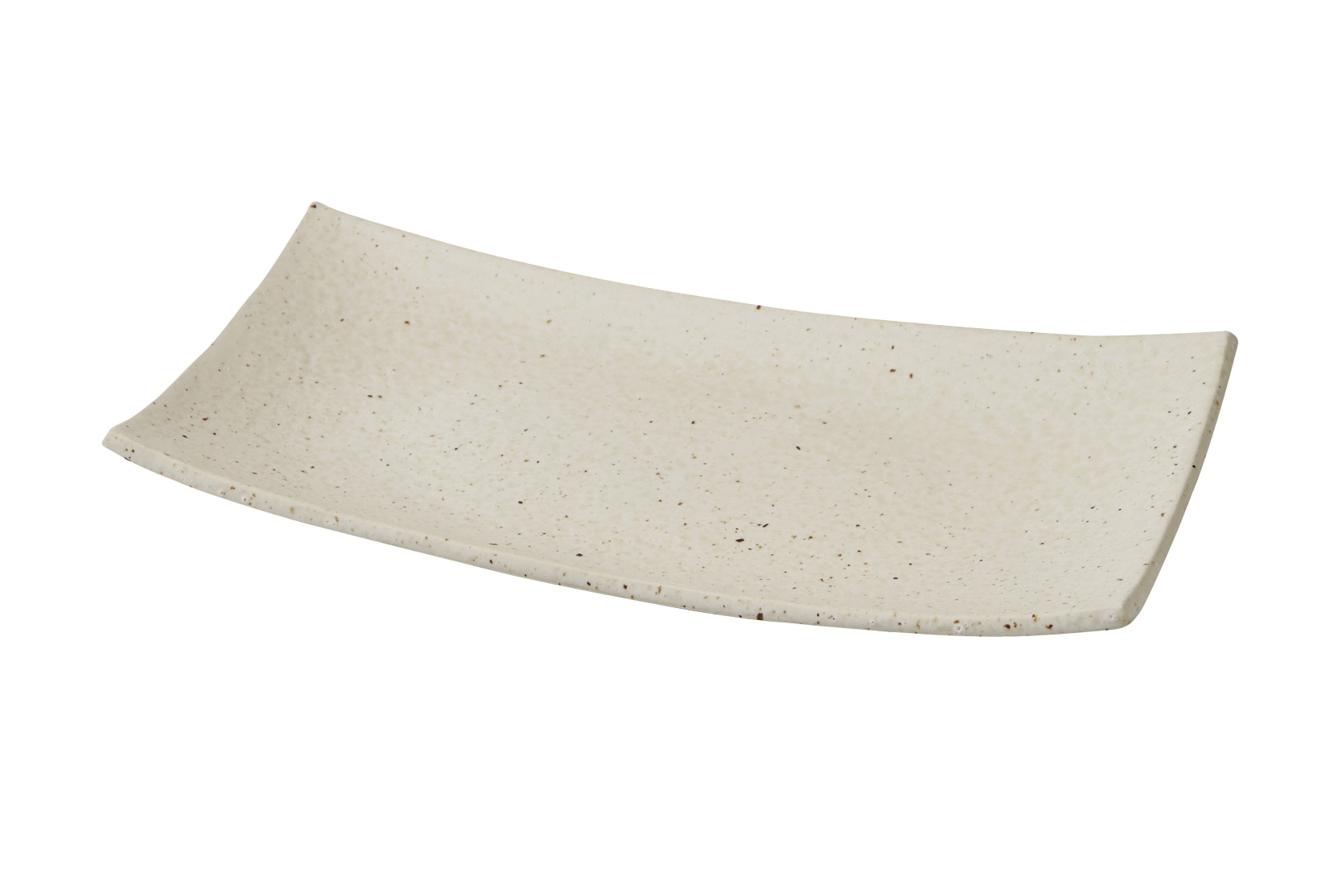 丸モ高木陶器 志野粉引35ｘ19長角皿 4A079-13 1個（ご注文単位1個）【直送品】