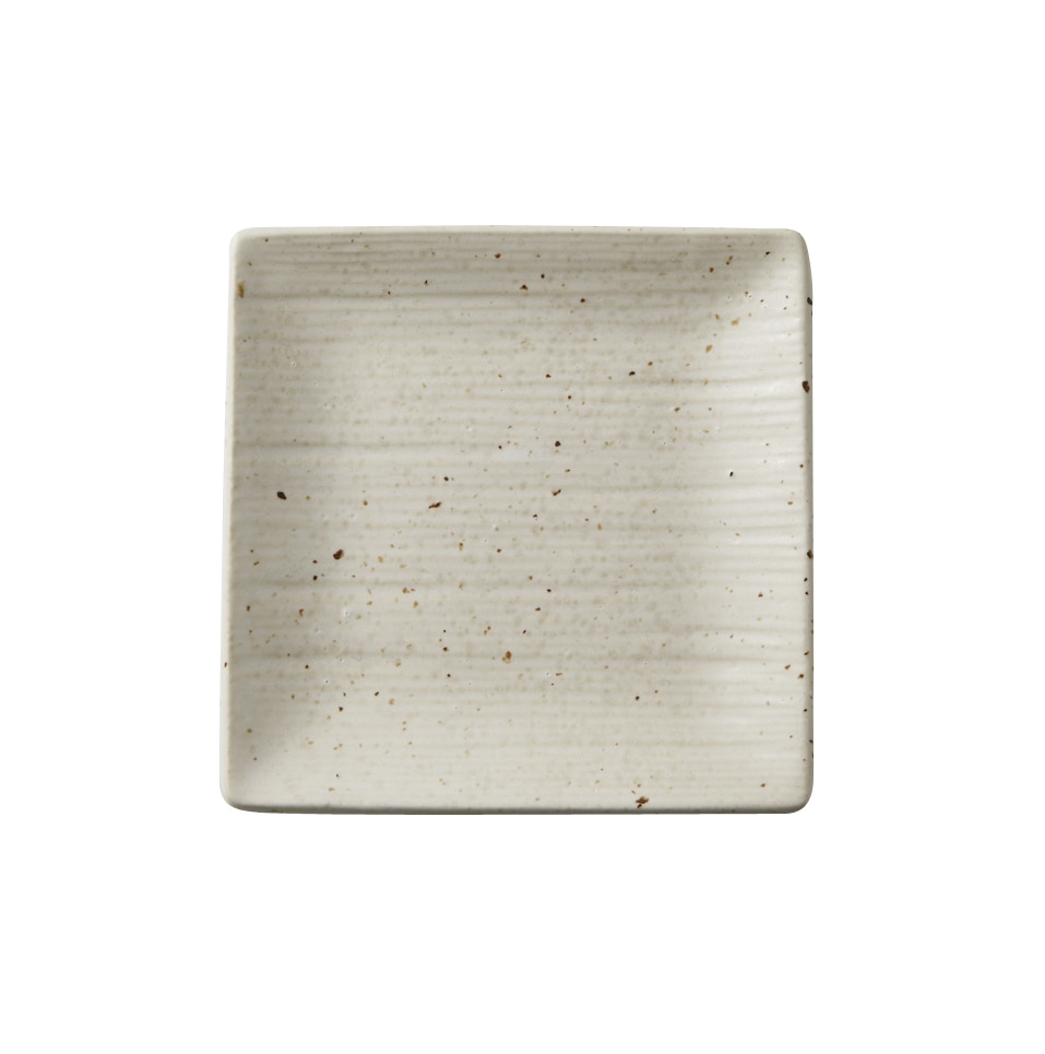 丸モ高木陶器 志野粉引16ｘ16レリーフ正角皿 4A080-15 1個（ご注文単位1個）【直送品】
