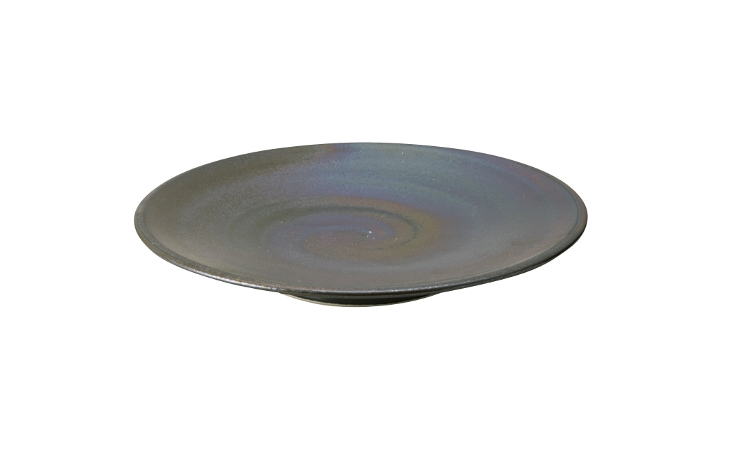 丸モ高木陶器 鳳凰高台皿小 4A092-04 1個（ご注文単位1個）【直送品】