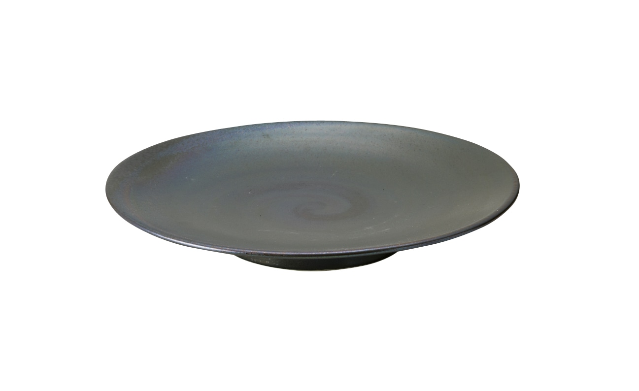 丸モ高木陶器 鳳凰高台皿中 4A092-05 1個（ご注文単位1個）【直送品】