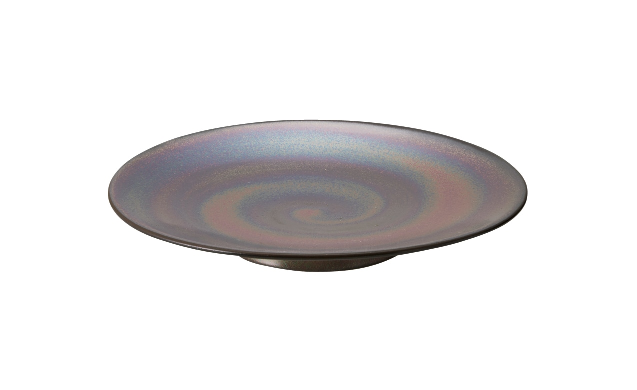 丸モ高木陶器 飛鳥高台皿中 4A093-05 1個（ご注文単位1個）【直送品】