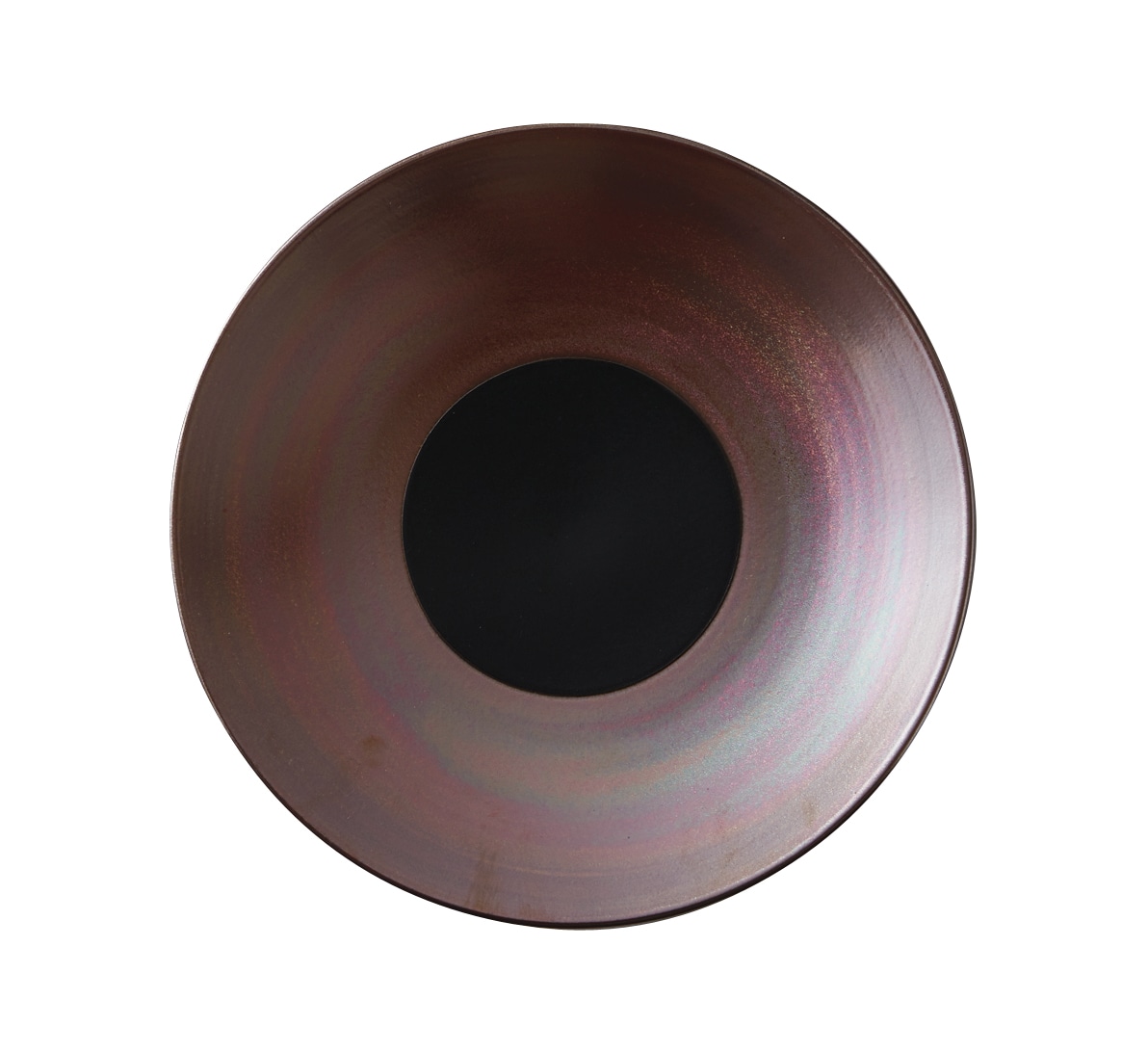 丸モ高木陶器 飛鳥24.5cmリムプレート／塗分 4A094-09 1個（ご注文単位1個）【直送品】