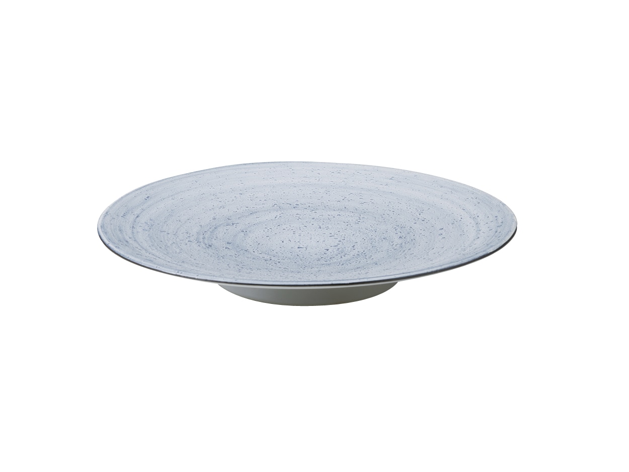 丸モ高木陶器 雲影高台皿中 4A102-08 1個（ご注文単位1個）【直送品】