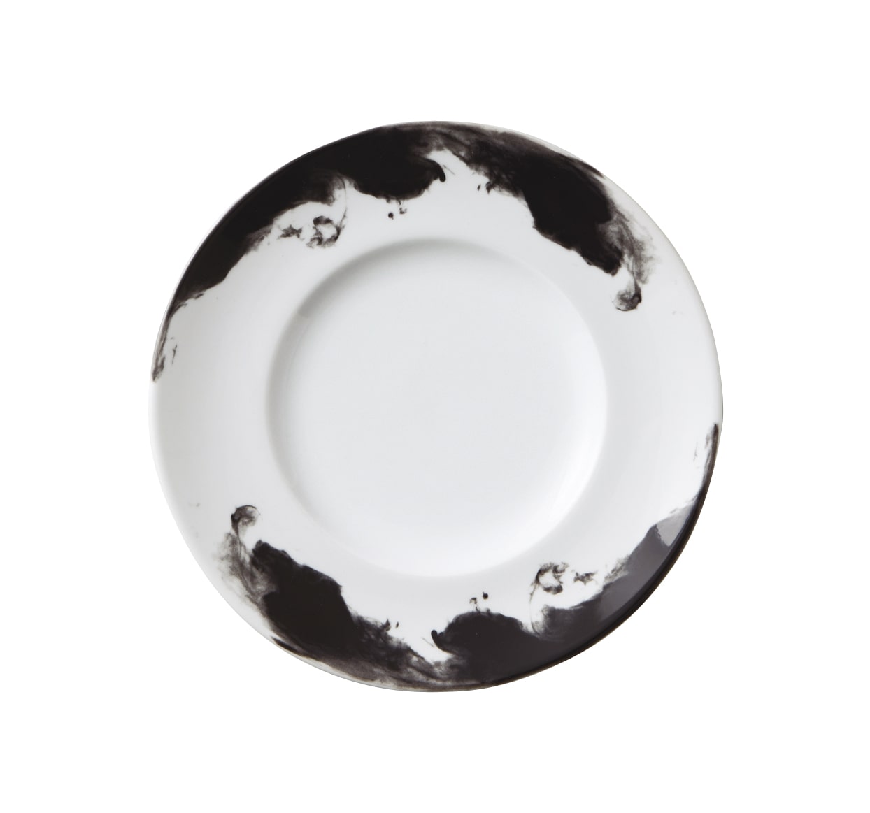 丸モ高木陶器 水墨和禅イングレ24㎝リム丸皿 4A106-03 1個（ご注文単位1個）【直送品】