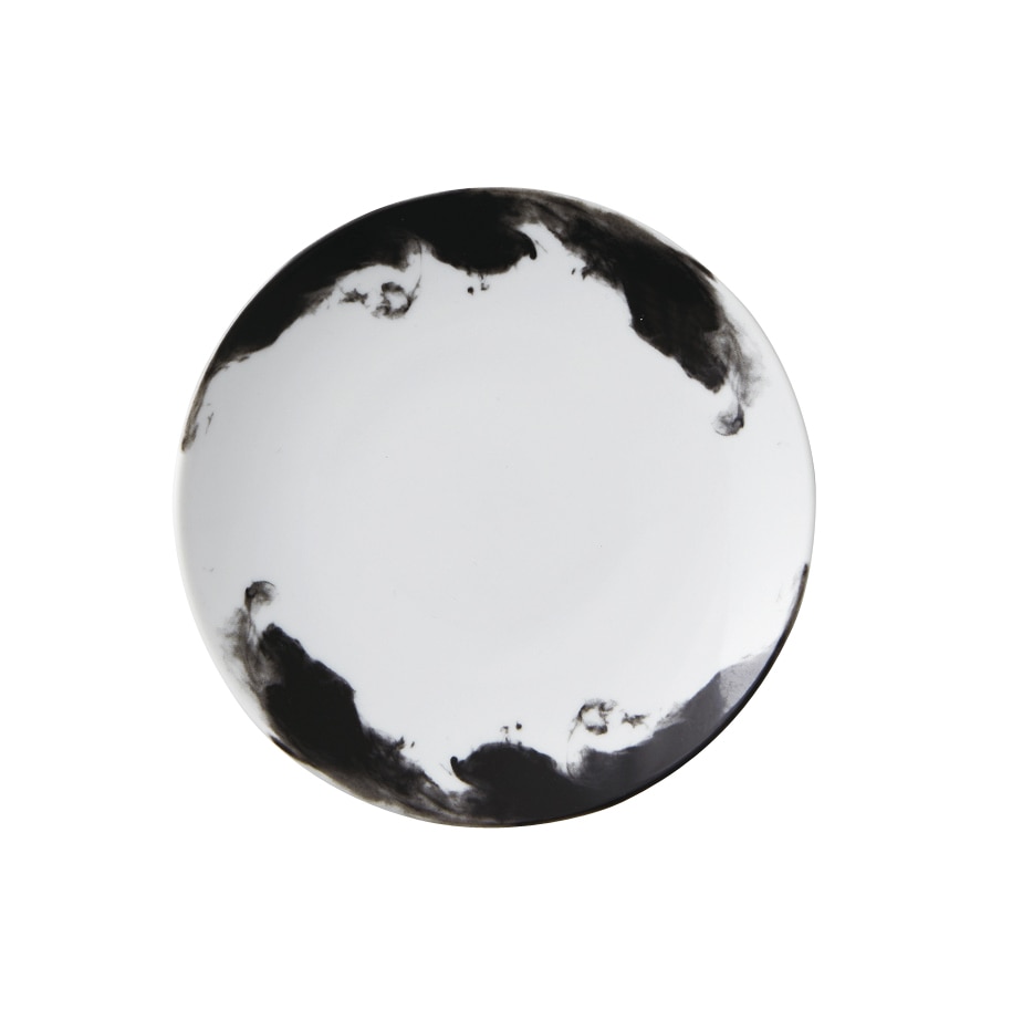 丸モ高木陶器 水墨和禅イングレ17㎝丸皿 4A106-05 1個（ご注文単位1個）【直送品】