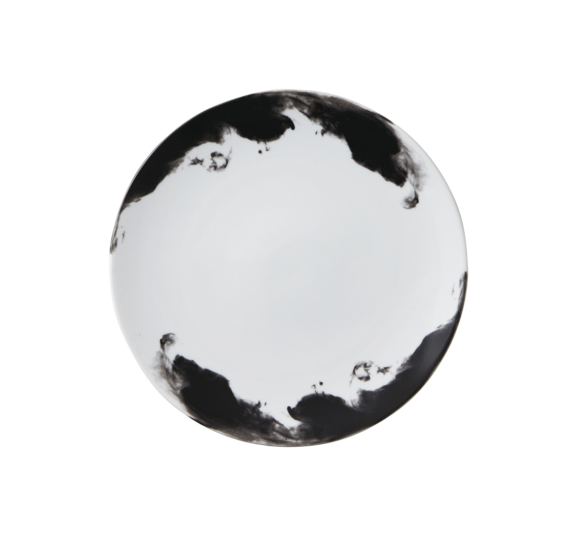 丸モ高木陶器 水墨和禅イングレ22㎝丸皿 4A106-06 1個（ご注文単位1個）【直送品】