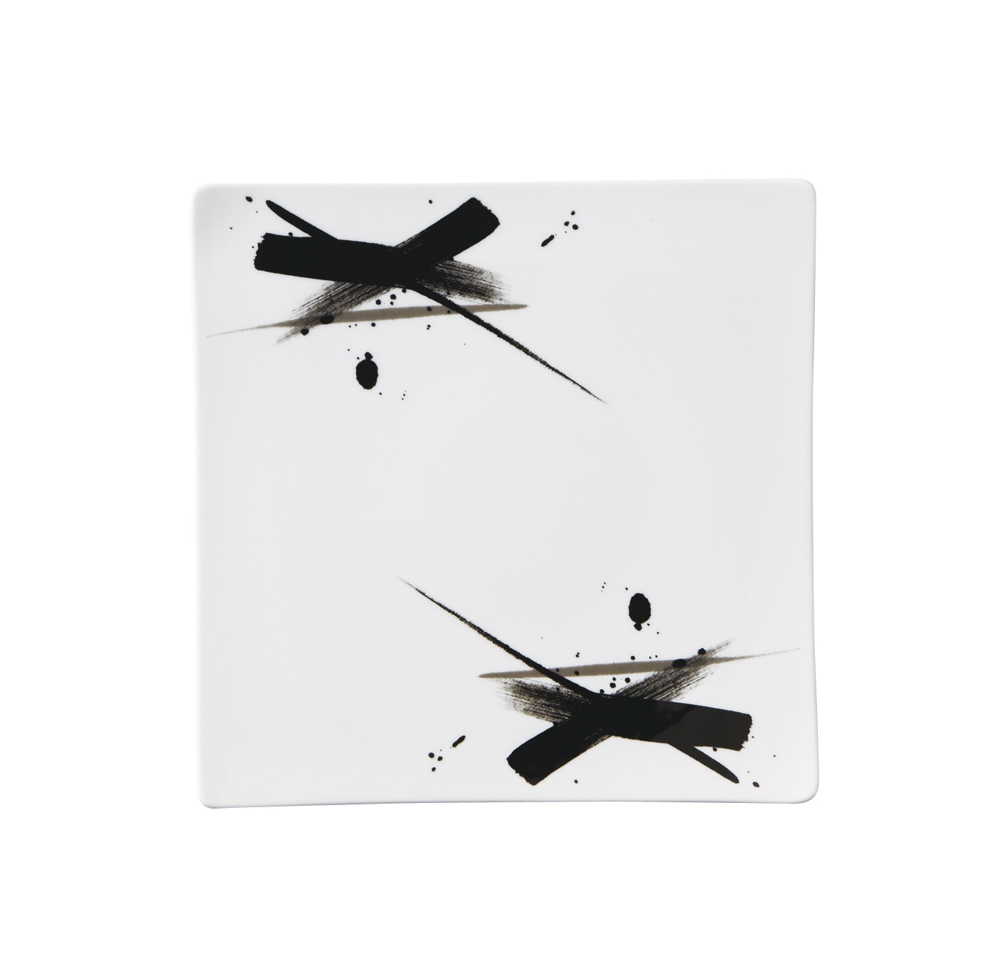 丸モ高木陶器 水墨和禅イングレ26㎝正角皿 4A106-11 1個（ご注文単位1個）【直送品】