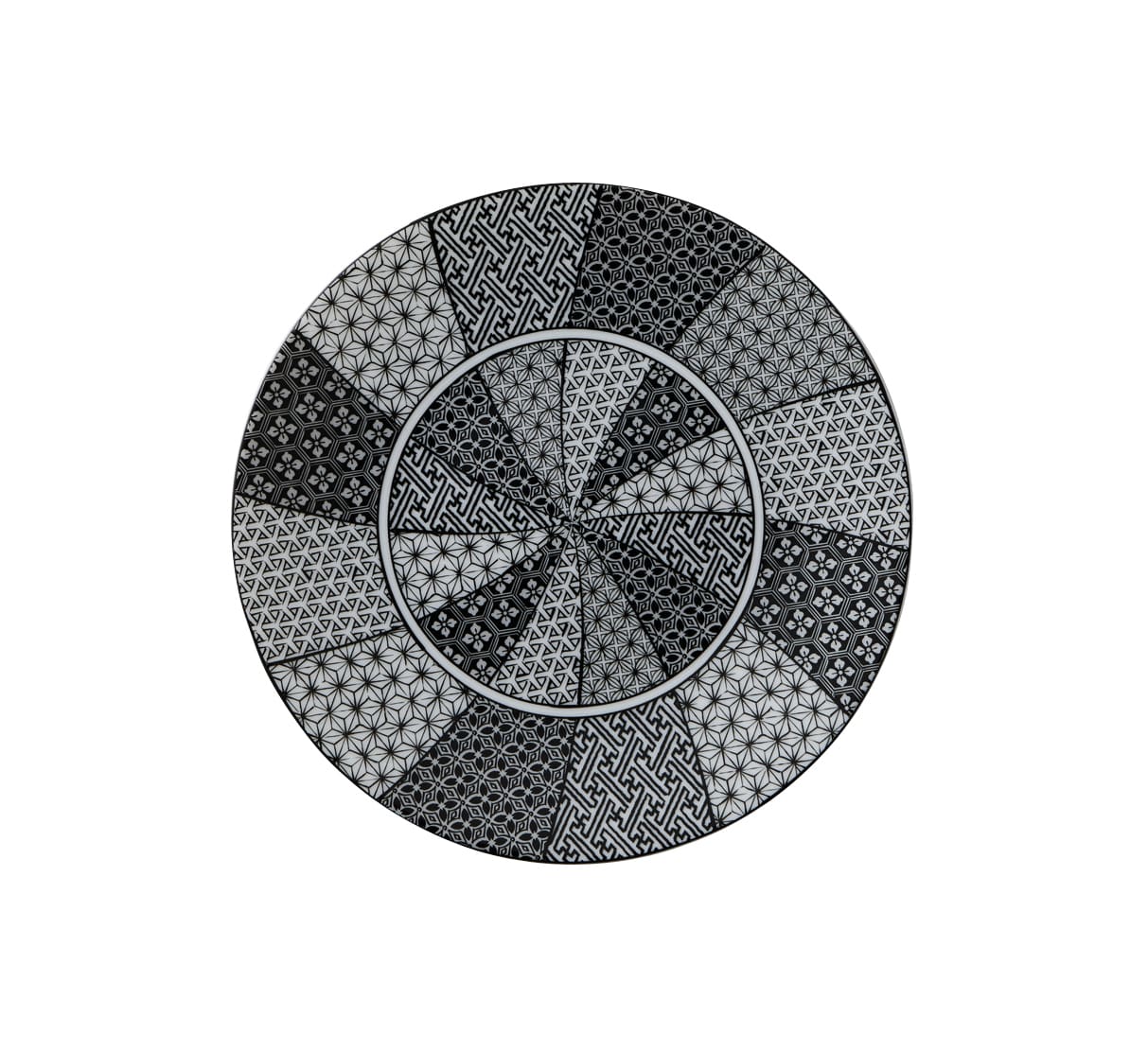 丸モ高木陶器 銀襴手19㎝フラット皿 4A108-10 1個(ご注文単位1個)【直送品】