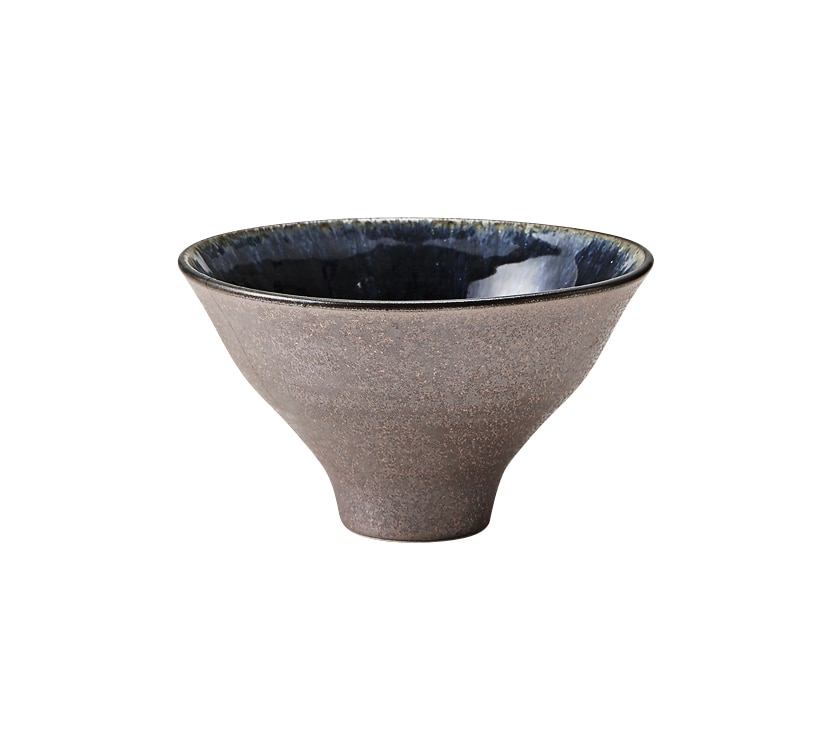 丸モ高木陶器 グランブルー14㎝高台鉢 4A109-06 1個（ご注文単位1個）【直送品】