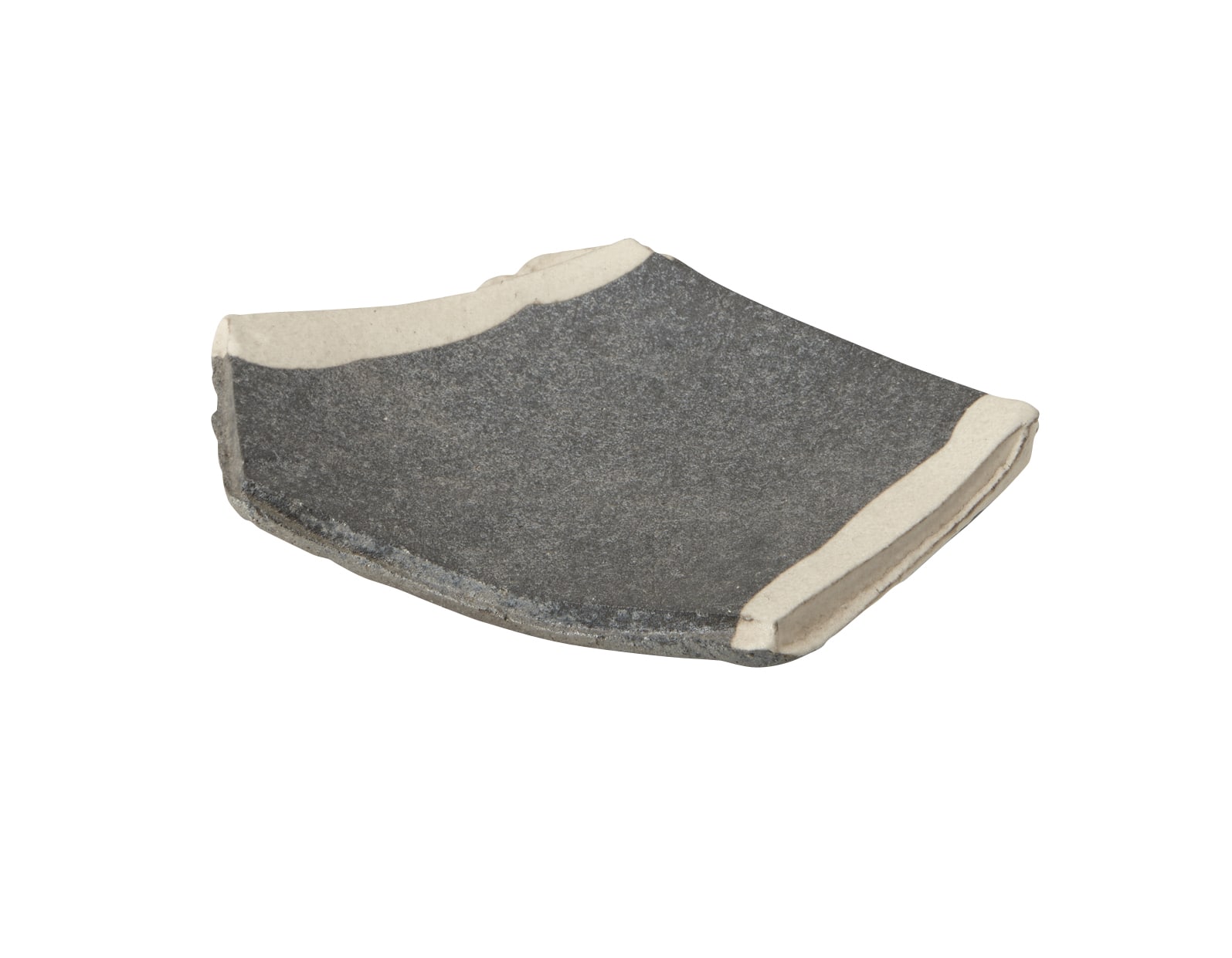 丸モ高木陶器 聲望黒窯変掛分5角足付皿 4A111-13 1個（ご注文単位1個）【直送品】