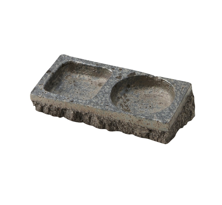 丸モ高木陶器 聲望黒窯変丸角仕切皿 4A112-03 1個（ご注文単位1個）【直送品】