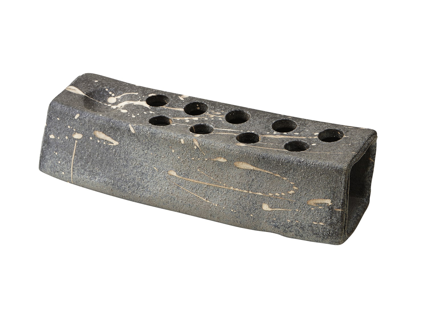 丸モ高木陶器 聲望9ツ穴スティック台皿 4A112-13 1個（ご注文単位1個）【直送品】