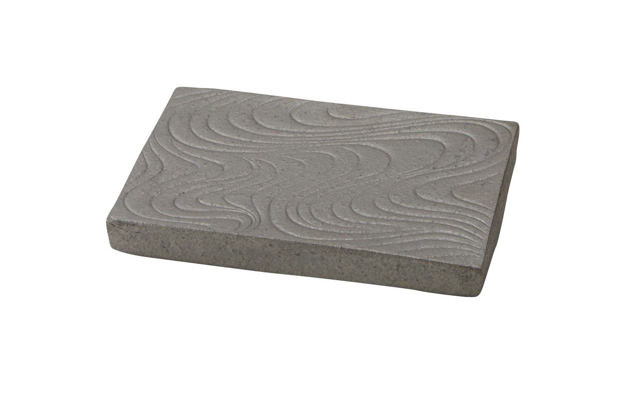 丸モ高木陶器 聲望黒窯変リバーシブル波彫皿 4A113-03 1個（ご注文単位1個）【直送品】