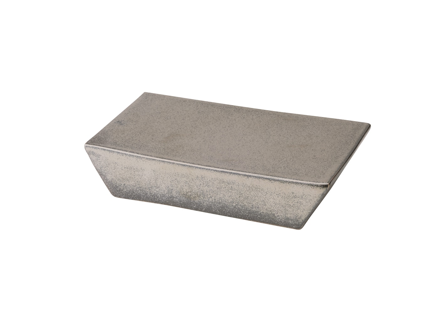 丸モ高木陶器 聲望油滴天目寿司長角台皿 4A113-15 1個（ご注文単位1個）【直送品】