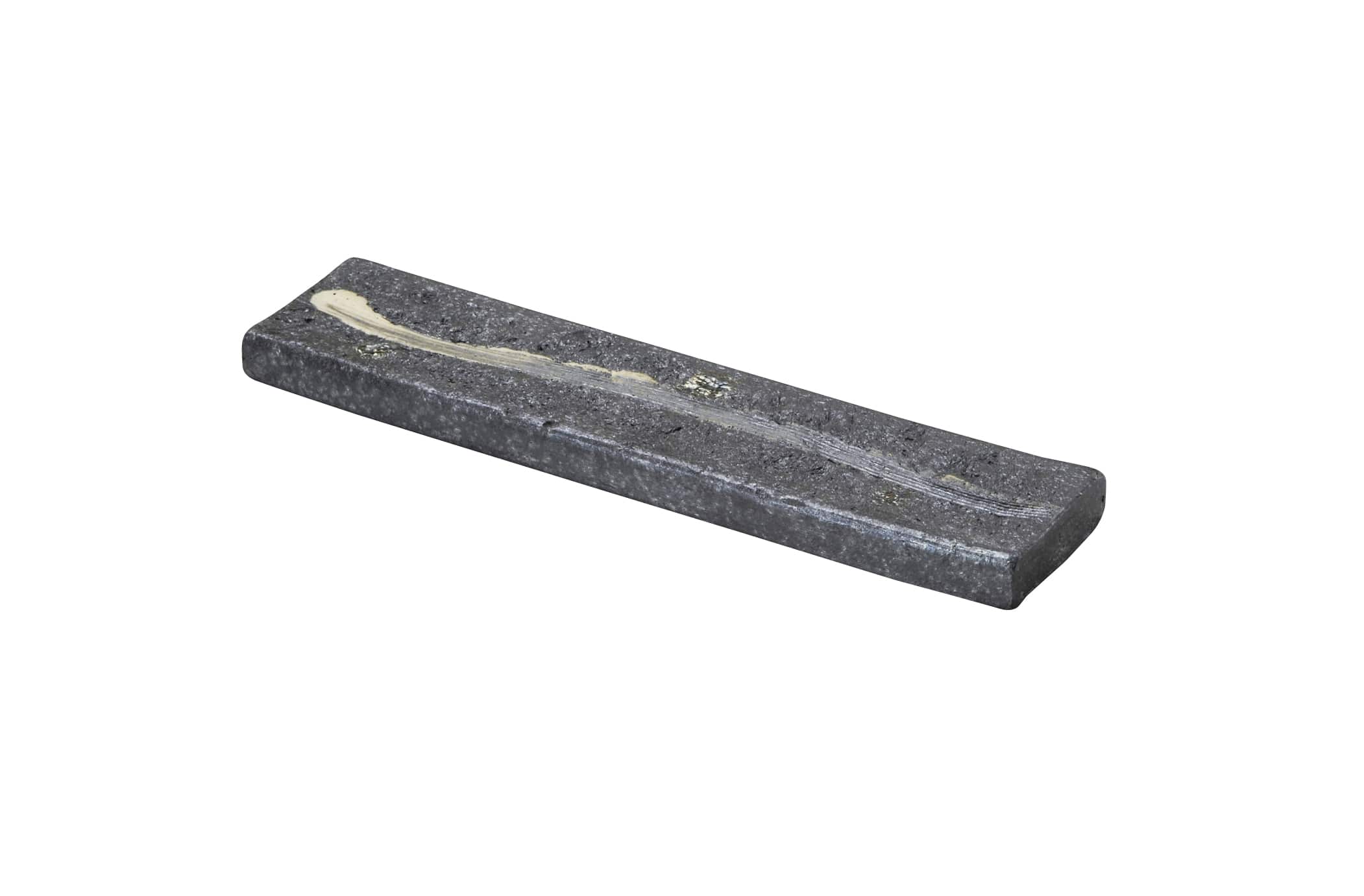 丸モ高木陶器 聲望黒窯変36cmリバーシブル長角皿 4A114-01 1個（ご注文単位1個）【直送品】