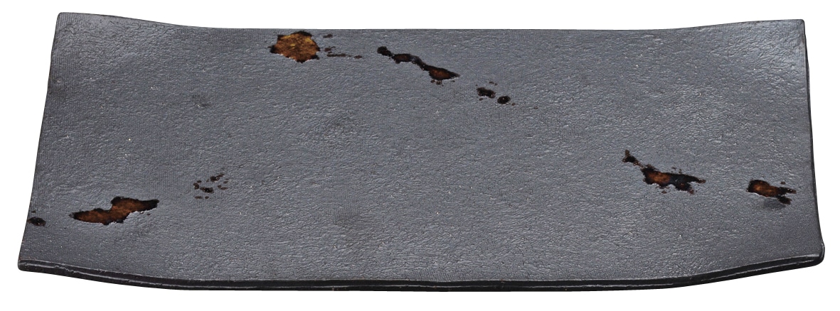 丸モ高木陶器 朧夜長角皿 4A116-07 1個（ご注文単位1個）【直送品】