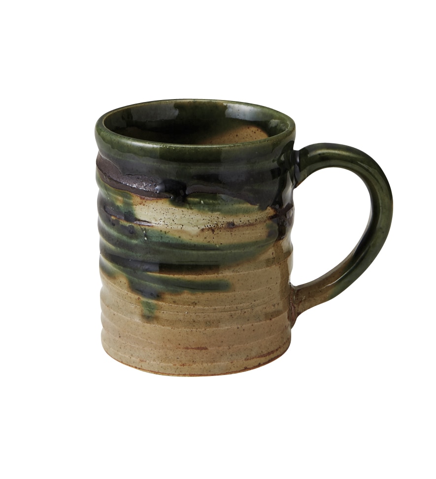 丸モ高木陶器 古釉織部マグカップ 4A117-04 1個（ご注文単位1個）【直送品】