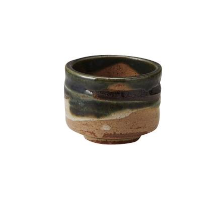 丸モ高木陶器 古釉織部ぐい呑/小付け 4A117-09 1個（ご注文単位1個）【直送品】
