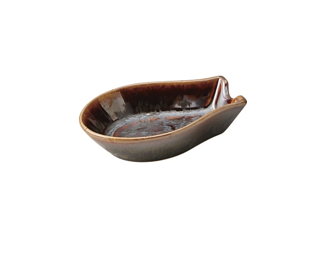 丸モ高木陶器 孔雀レンゲ置き 4A121-09 1個（ご注文単位1個）【直送品】