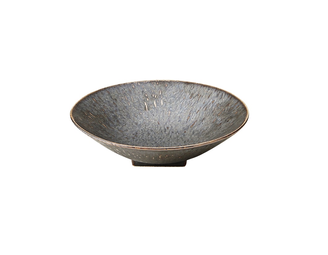 丸モ高木陶器 孔雀トチリ入り丸皿17cm 4A122-11 1個（ご注文単位1個）【直送品】