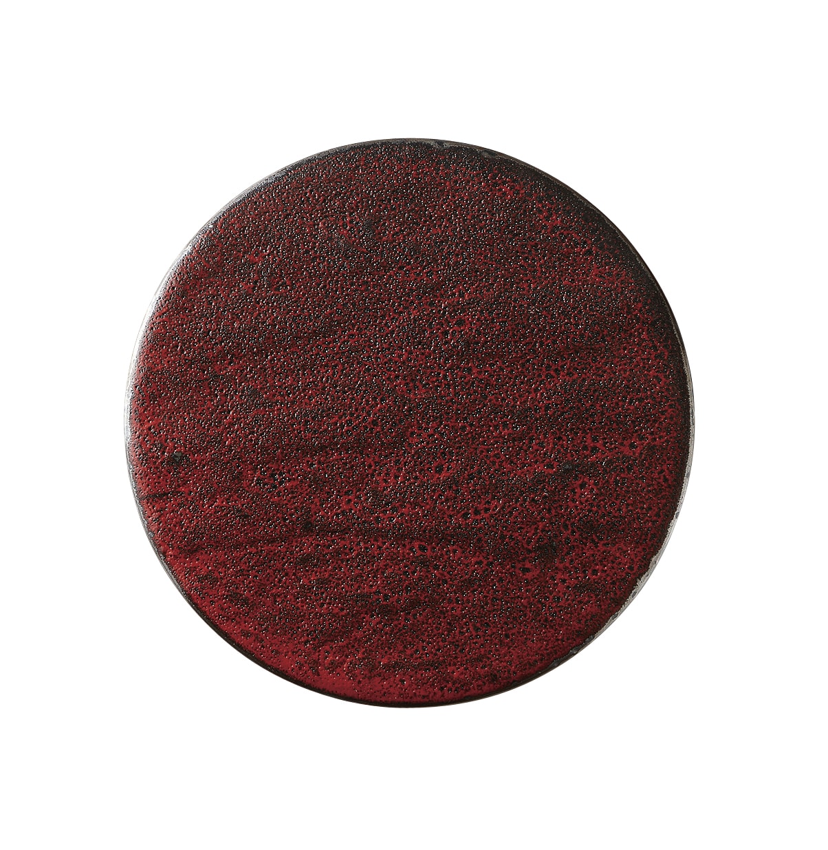 丸モ高木陶器 紅柚子天目石肌丸24cm皿 4A125-12 1個(ご注文単位1個)【直送品】