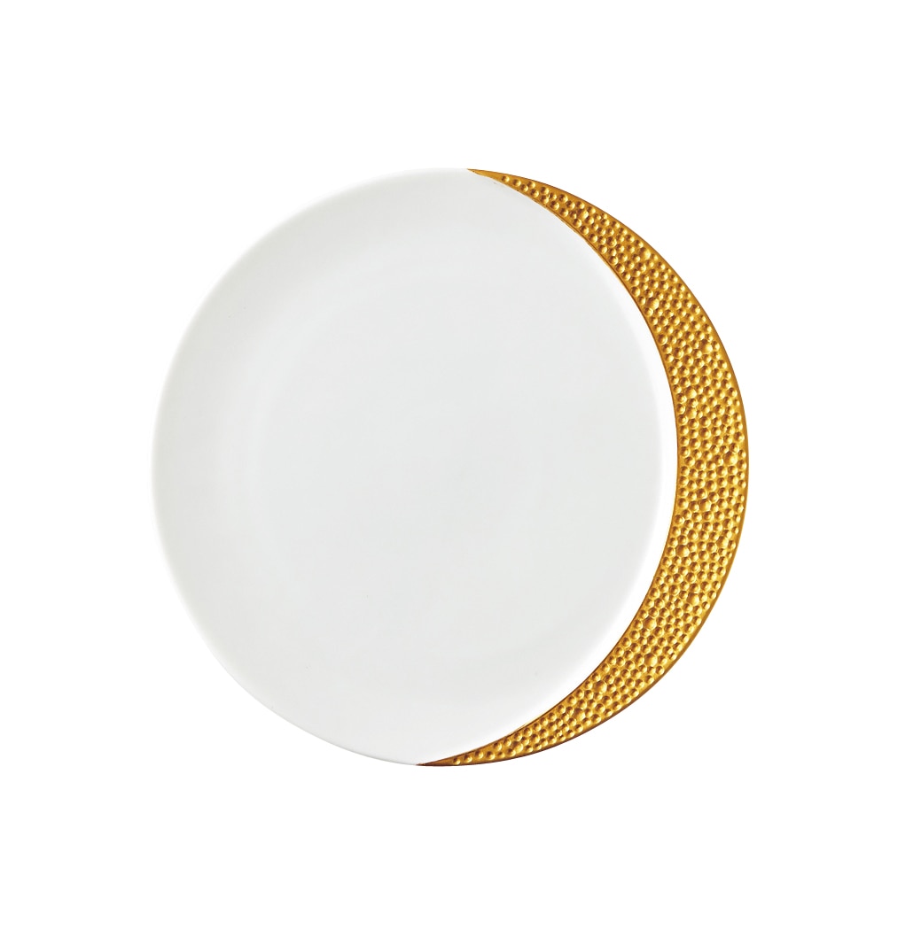 丸モ高木陶器 ゴールドムーン20cm皿エンボス 4A126-25 1個（ご注文単位1個）【直送品】