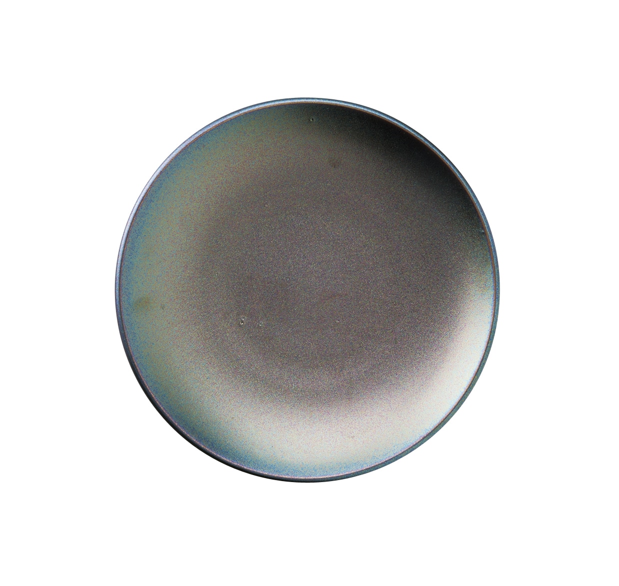 丸モ高木陶器 窯変黒ラスター5寸皿 4A127-02 1個（ご注文単位1個）【直送品】