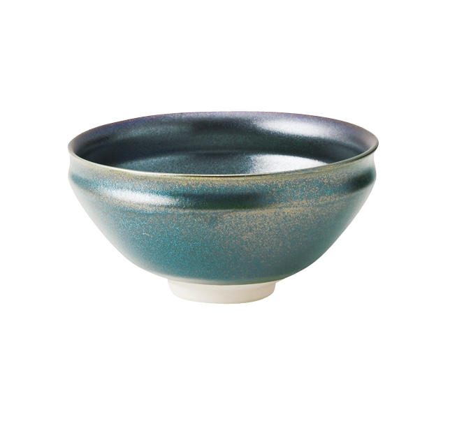 丸モ高木陶器 窯変黒ラスター京形抹茶 4A127-09 1個（ご注文単位1個）【直送品】