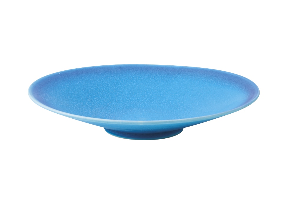 丸モ高木陶器 窯変トルコマット8寸浅鉢 4A128-05 1個（ご注文単位1個）【直送品】