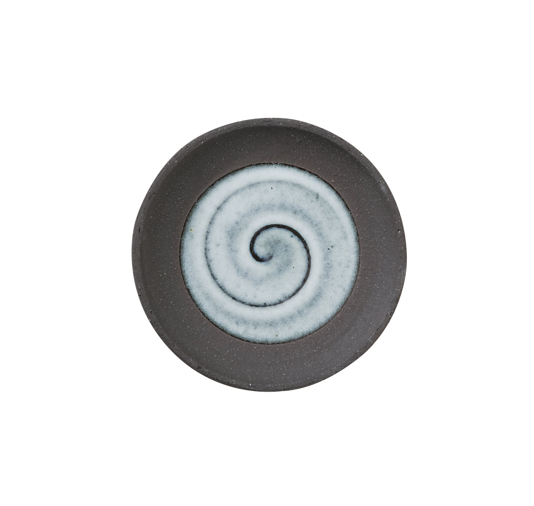 丸モ高木陶器 黒土窯変26cm丸皿 4A129-04 1個（ご注文単位1個）【直送品】