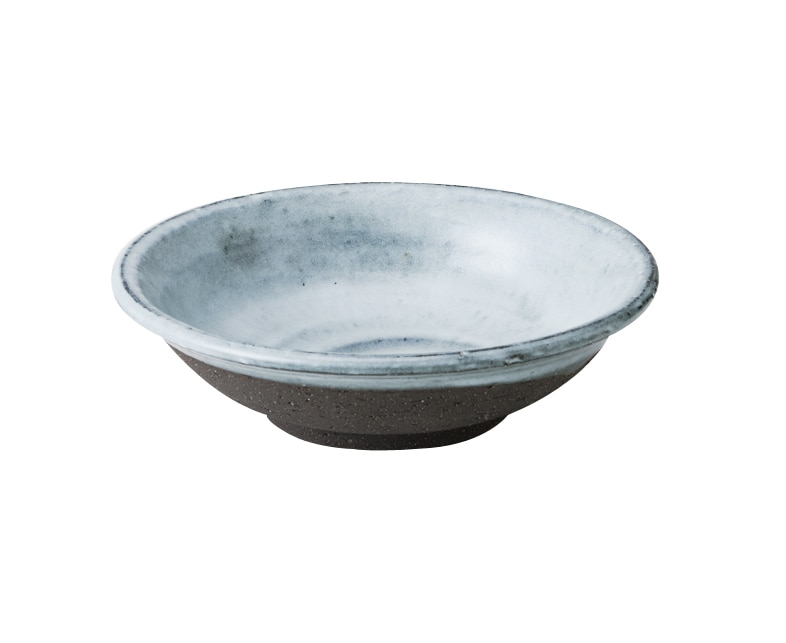 丸モ高木陶器 黒土窯変浅鉢 4A129-10 1個(ご注文単位1個)【直送品】