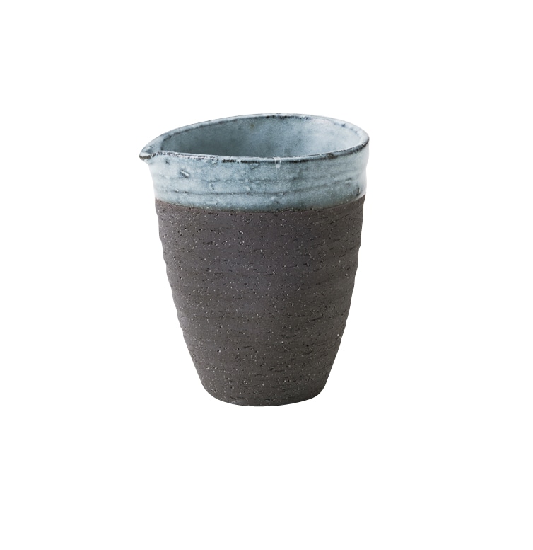 丸モ高木陶器 黒土窯変冷酒徳利 4A129-18 1個(ご注文単位1個)【直送品】