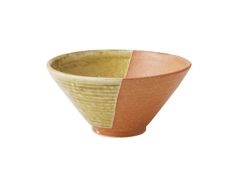 丸モ高木陶器 赤備前飯碗反り(大) 4A130-11 1個(ご注文単位1個)【直送品】