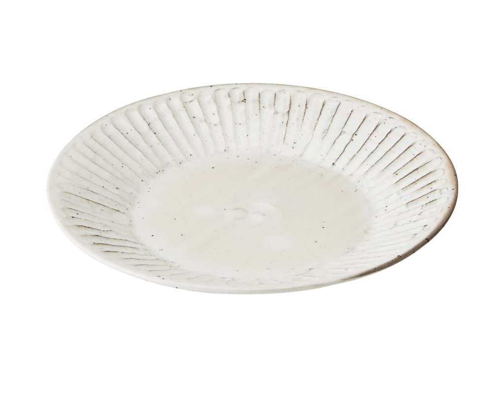 丸モ高木陶器 白月ソギ8寸深皿 4A134-03 1個（ご注文単位1個）【直送品】