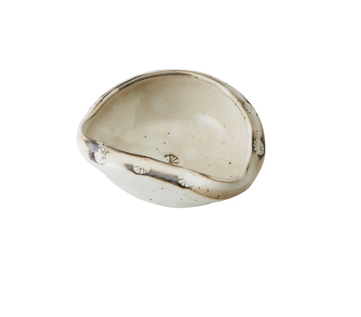 丸モ高木陶器 白月貝型小鉢 4A134-12 1個（ご注文単位1個）【直送品】