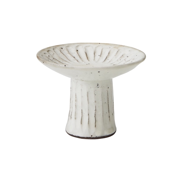 丸モ高木陶器 白月ソギ高台珍味 4A134-14 1個（ご注文単位1個）【直送品】