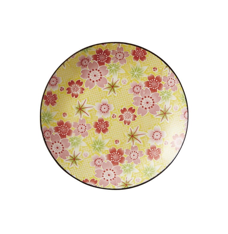 丸モ高木陶器 友禅?中皿/コーヒーカップソーサー※ソーサーのみ 4A139-07 1個（ご注文単位1個）【直送品】