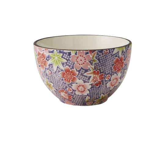 丸モ高木陶器 友禅紫ボウル（中） 4A139-11 1個（ご注文単位1個）【直送品】