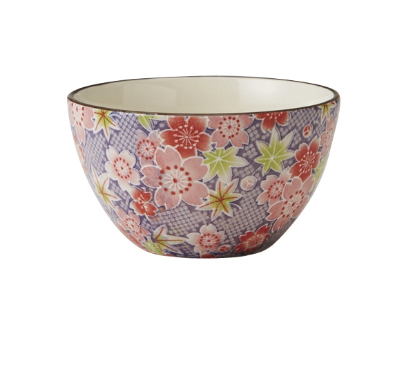 丸モ高木陶器 友禅紫ボウル（大） 4A139-12 1個（ご注文単位1個）【直送品】